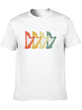 Retro Harp Graphic T-Shirt Music Lover Tee