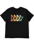 Retro Harp Graphic T-Shirt Music Lover Tee
