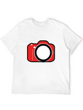 Camera Graphic Tee - Black Short Sleeve