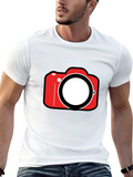 Camera Graphic Tee - Black Short Sleeve