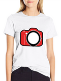 Camera Graphic Tee - Black Short Sleeve