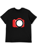 Camera Graphic Tee - Black Short Sleeve
