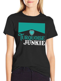 Turquoise Junkie Graphic Tee