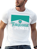 Turquoise Junkie Graphic Tee