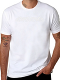 Black T-Shirt with White Tribal Graphic