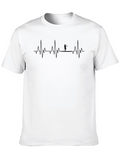 Paddle Board Heartbeat T-Shirt - Black