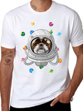 Dog Astronaut T-Shirt - Space Pet Design