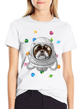 Dog Astronaut T-Shirt - Space Pet Design