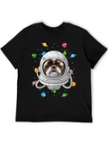 Dog Astronaut T-Shirt - Space Pet Design