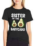 Sister of the Babycado Funny Avocado T-Shirt