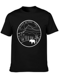 Glacier National Park T-Shirt Black Graphic Tee