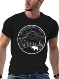 Glacier National Park T-Shirt Black Graphic Tee