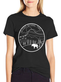 Glacier National Park T-Shirt Black Graphic Tee