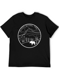 Glacier National Park T-Shirt Black Graphic Tee