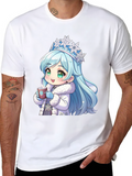 Anime Winter Princess T-Shirt - Coffee Lover Tee