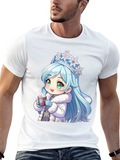 Anime Winter Princess T-Shirt - Coffee Lover Tee