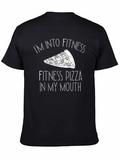 Fitness Pizza T-Shirt - Funny Workout Tee