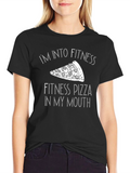 Fitness Pizza T-Shirt - Funny Workout Tee