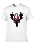 Patriotic Moose Tee - USA Pride