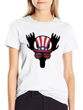 Patriotic Moose Tee - USA Pride