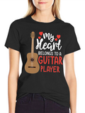 Guitar Player Heart Graphic Tee - Musicians Love
