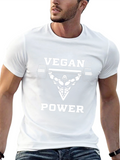 Vegan Power T-Shirt - Weightlifting Gorilla Design