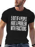 Funny Math T-Shirt: 5 Out Of 4 People Problem
