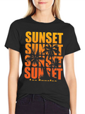 Sunset Los Angeles Graphic T-Shirt