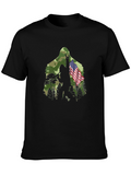 Patriotic Bigfoot Camo Tee
