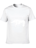 T-Rex Hates Push-Ups Funny Graphic T-Shirt