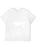 T-Rex Hates Push-Ups Funny Graphic T-Shirt