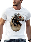 Steampunk Robot Dinosaur Hatching T-Shirt