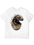 Steampunk Robot Dinosaur Hatching T-Shirt