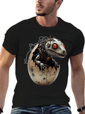 Steampunk Robot Dinosaur Hatching T-Shirt