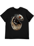 Steampunk Robot Dinosaur Hatching T-Shirt