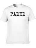 Faded Black Crew Neck T-Shirt