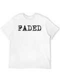 Faded Black Crew Neck T-Shirt