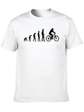 Evolution of Biking Black T-Shirt