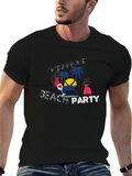 Welcome Beach Party Black T-Shirt