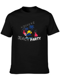 Welcome Beach Party Black T-Shirt