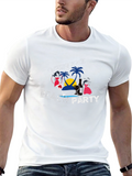 Welcome Beach Party Black T-Shirt