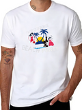 Welcome Beach Party Black T-Shirt