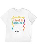 Funny White Crayon Graphic Tee