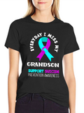 Everyday I Miss My Grandson Suicide Prevention Awareness T-Shirt