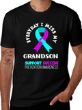 Everyday I Miss My Grandson Suicide Prevention Awareness T-Shirt