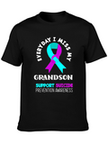 Everyday I Miss My Grandson Suicide Prevention Awareness T-Shirt