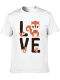 Squirrel Love Graphic Tee - Cute Animal T-Shirt