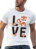 Squirrel Love Graphic Tee - Cute Animal T-Shirt