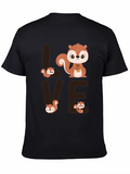 Squirrel Love Graphic Tee - Cute Animal T-Shirt