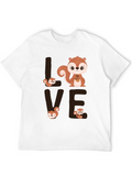 Squirrel Love Graphic Tee - Cute Animal T-Shirt